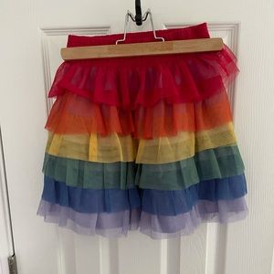 Hanna Andersson rainbow tulle skirt